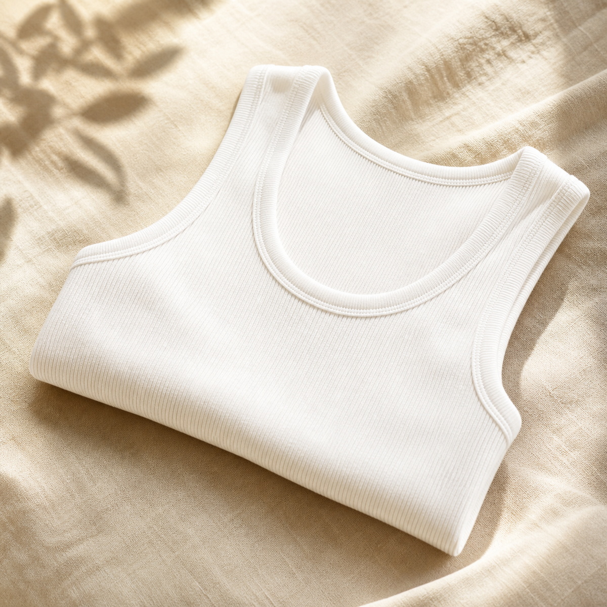 Ribbed cotton tank